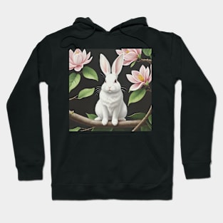 Cute white rabbit Hoodie